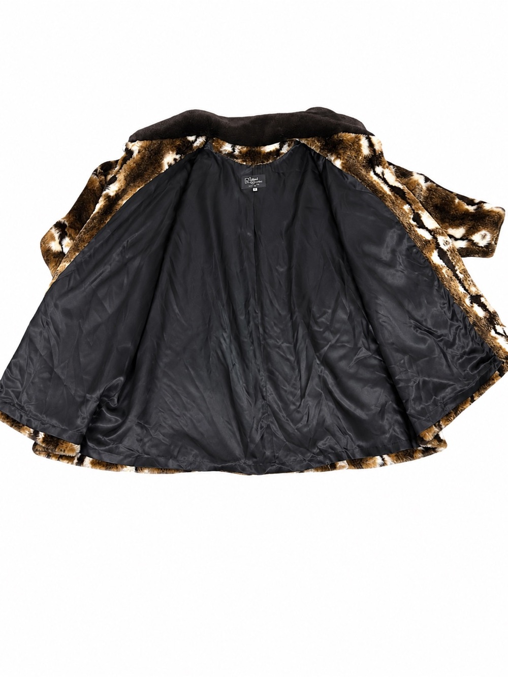 Nana Statement Coat Multi Colored Long Sleeved Luxury Winter Coat - Picture 6 of 8